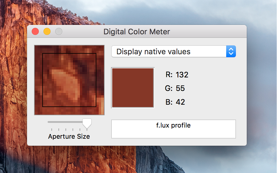 what are image values for mac